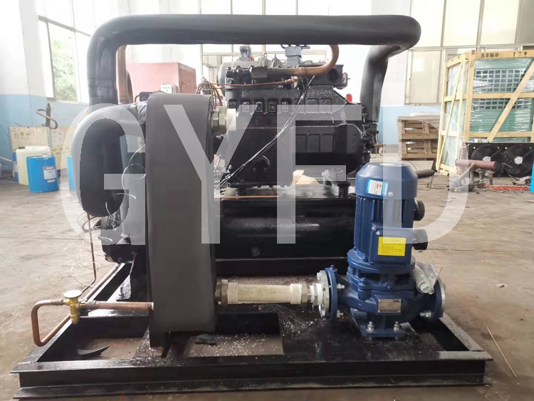 Piston compressor unit